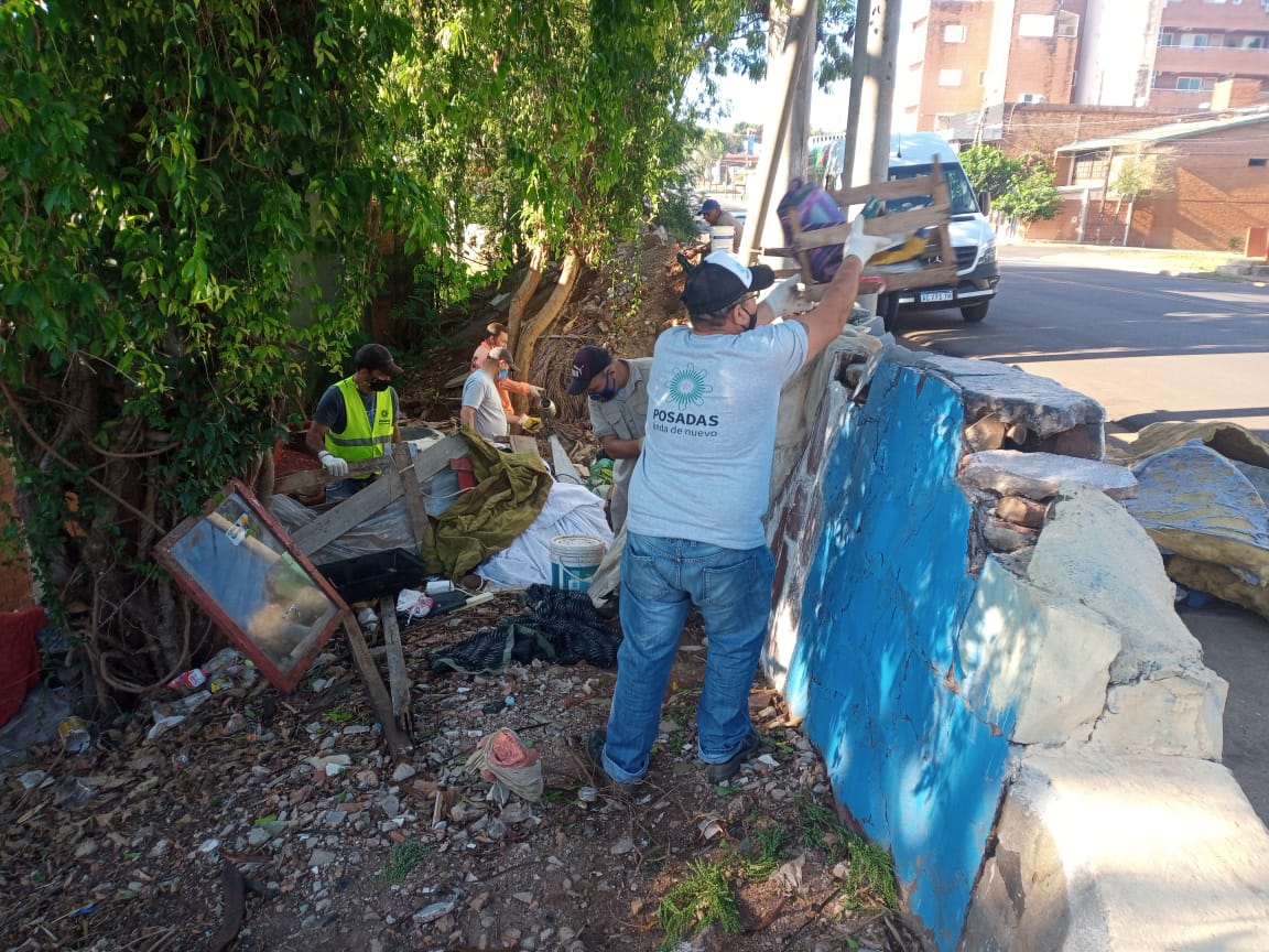 Limpieza y mantenimiento en distintos barrios de la ciudad ...