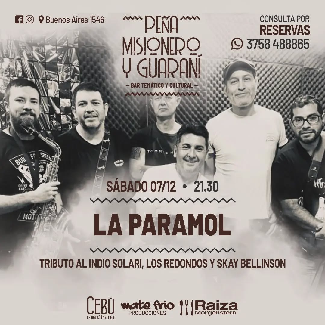Paramol Machine La Paramol en Misionero y Guaraní - RedMisiones.com
